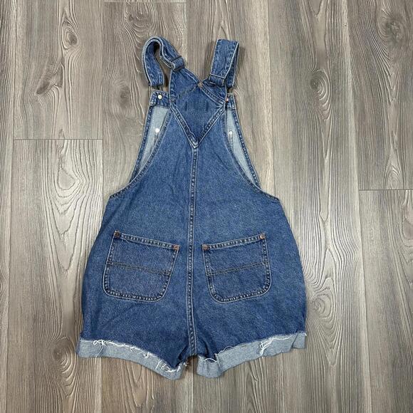 Old Navy Blue Denim Short Overalls - Womens XS - Picture 4 of 4